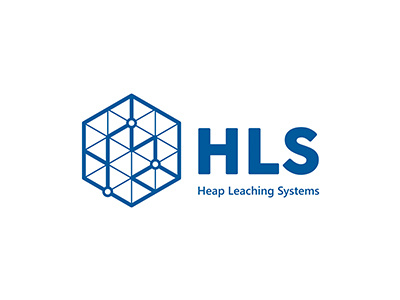 HLS Heap Leaching Systems blue company landastudios logo mexico mining p quemicals