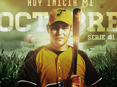 Pelotero Sinaloense advertising baseball league mexico mlb october player retouch sinaloa