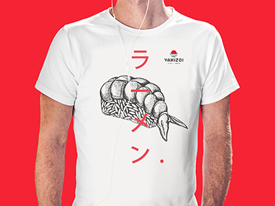 T-Shirt YAKIZOI shirt japon ramen sushi