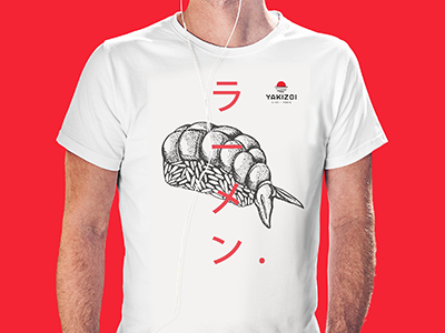 T-Shirt YAKIZOI japon ramen shirt sushi