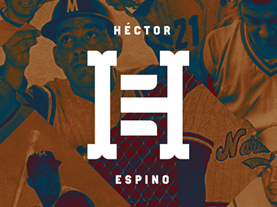 Hector Espino Logo baseball he hectorespino lmp logo monogram