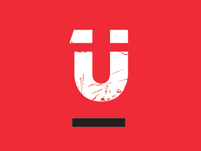 U - Magnet logo magnet marketing print u