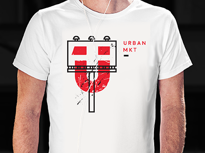 UM T-Shirt billboard marketing shirt sign urban