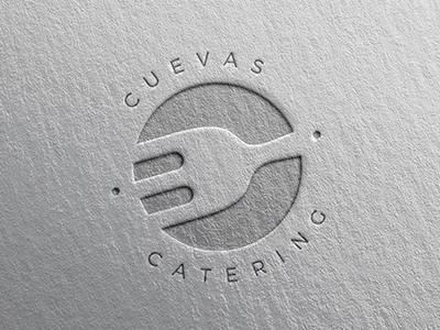 Cuevas Catering c catering cc chef food fork logo