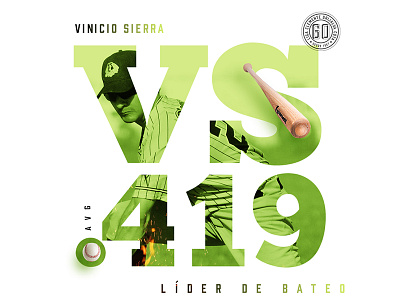 Vinicio Sierra .419 baseball beisbol game lcg sport sportdesign