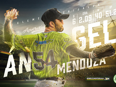 Ángel Mendoza Info baseball beisbol game lcg sport sportdesign