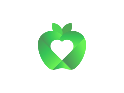 Nutrition Logo health heart leaf logo nature nutrition