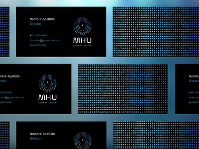 Business Card MHU binary branding businesscard data group