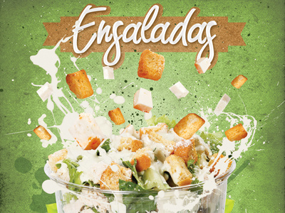 Salad ads advertising brand poster print