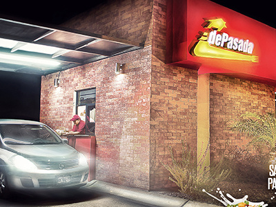 Drive Trhu advertising digitalart drivethru food photography retouch retouching