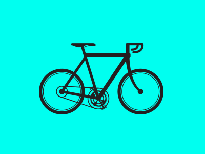 bike bike blue illustration