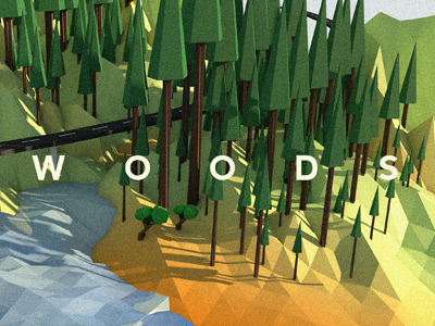 Woods 3d cinema 4d crop forest wood