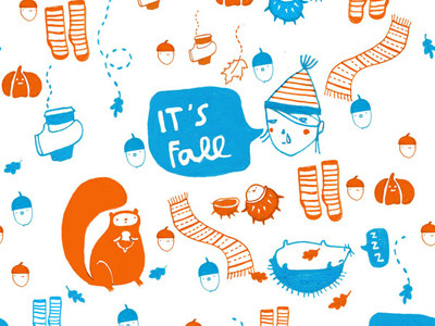 Pattern making fall graphic design illustration pattern