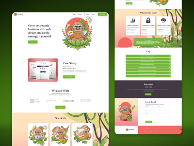 Slothgeeks Website Design branding ui web design web development