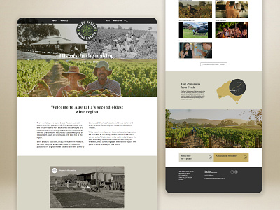Swan Valley Wine Website Design branding ui web design web development website design