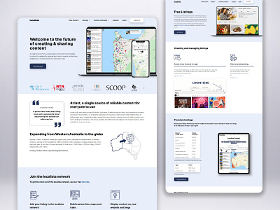 Localista Website Redesign branding ui web design web development website design