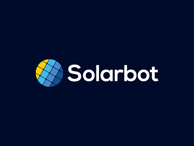 Logo - Solarbot branding design gold illustrator logo
