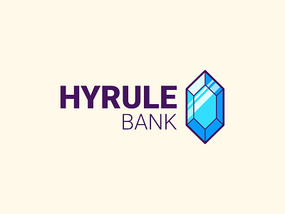 Hyrule Bank bank branding hyrule link logo rupee the legend of zelda zelda