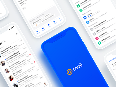 Visuals for mail.ru app redesign promo campaign