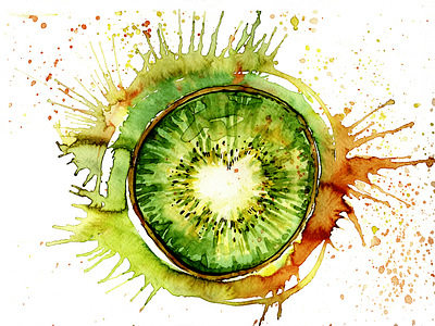 Juicy kiwi heart