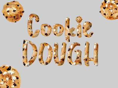 Cookie Dough - cookies and seamless texture cookie cooking design effects illustration photoshop texture watercolor