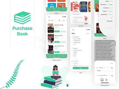 Book Purchase App app app design book book app book cover design design mobile app mobile app design mobile ui ui ux