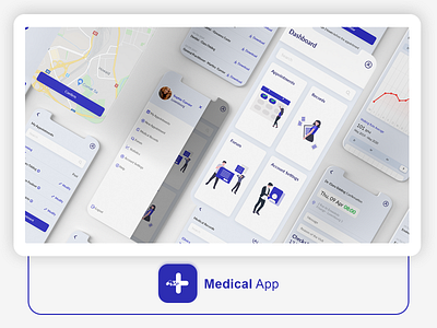 Medical App app app design app desing app ui application design illustration medical app mobile app mobile app design mobile ui moble app ui ux