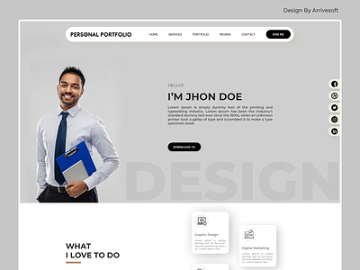 Personal Portfolio design branding design logo portfolio design ui ux web web design webdesign website design