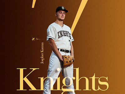 Baseball Knights. design typography