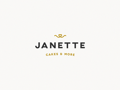 Janette branding cakes corazón heart janette johnmoreno logo logos more