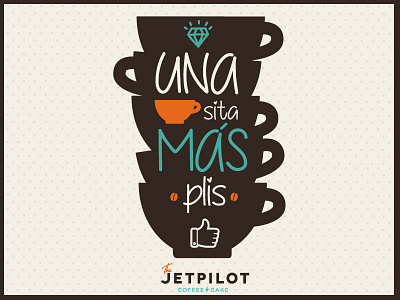 Poster Coffee branding cafe cake coffe donas johnmoreno logo the jetpilot