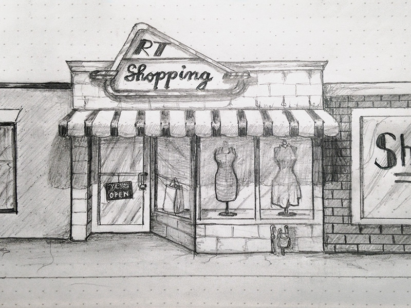 Shopping Sketch by Triptych on Dribbble