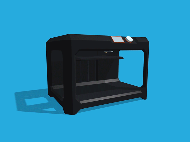 TechTown - 3d Printing 3d 3d printer animation c4d flat makerbot motion