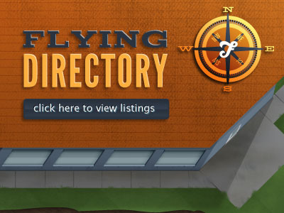 Flying Hp Directory 3d building compass flying.com orange overhead
