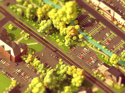 Low Poly Campus Crop