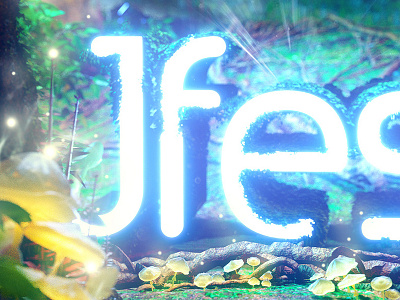 JFest 2017 3d fantasy glow jfest music poster print design woods