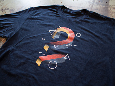 L2D Retreat Shirts 2 80s geometry halftone impossible l2d logo retro screen print shapes shirts texture