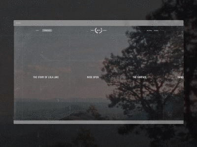 Deer Run Media Website - Homepage deer media minimal run texture ui ux video vintage website