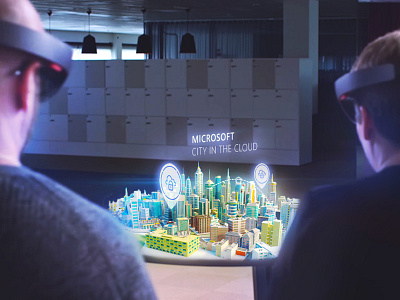 City In The Cloud - Microsoft Hololens Pitch 3d ar city hololens interactive map microsoft