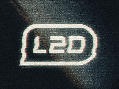 L2D Glitch Logo brand glitch l2d retro vhs