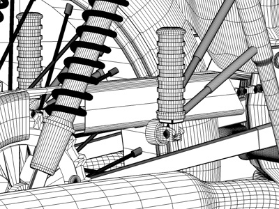 Triumph Teaser 3d c4d model motorcycle outline t100 teaser triumph vintage wip