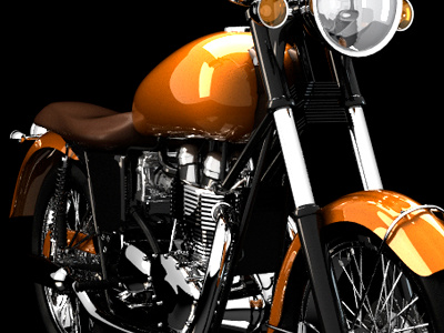 Triumph Finished 3d bike c4d chrome final model motorcycle render t100 texture triumph vintage