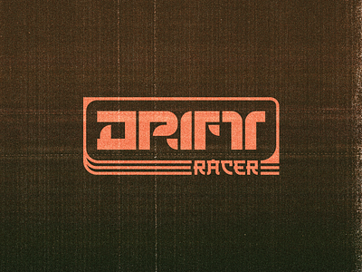Drift Racer AR Logo ar asain branding car dead drift logo racing retro