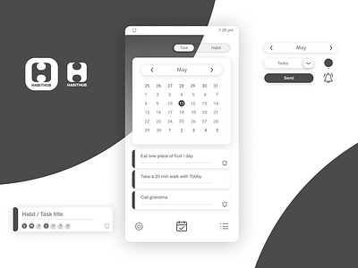 Task / Habit Tracking app design