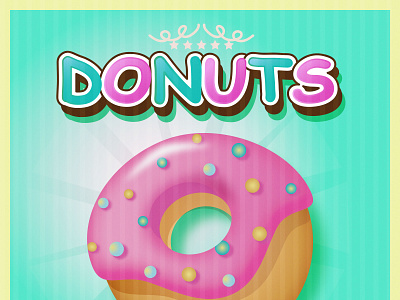 donut design illustration logo