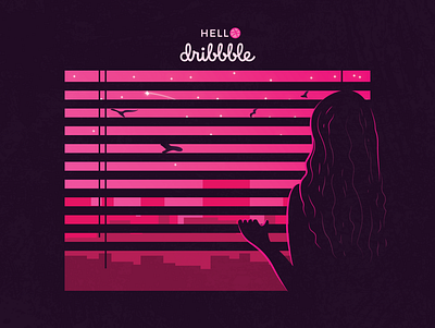 Hello Dribbble! 3d app branding design graphic design illustration logo motion graphics typography ui ux vector