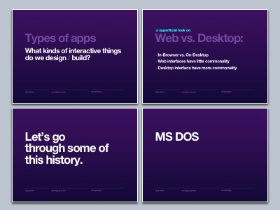 History Of UI Design (slides) beos history keynote macos msdos osx qnx slides ui visualdesign windows