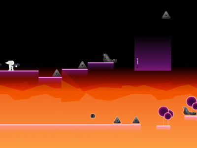 Oldschool game concept arcade game gaming gradients shooter sidescroller