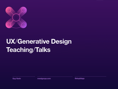 UX design talks - slides