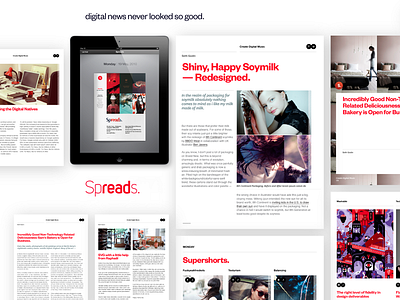 Spreads app app feedreader happythoughts ipad magazine news newsreader rss spreads